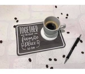 Stickserie - ITH Mug Rugs Quotes